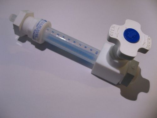 Qty 1 Fluoroware Accu-tek Flowmeter Model FM-4N-1000-I Plastic