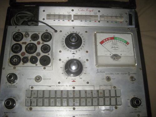 ANTIQUE JACKSON DYNAMIC PLATE CONDUCTANCE TUBE TESTER NO.648