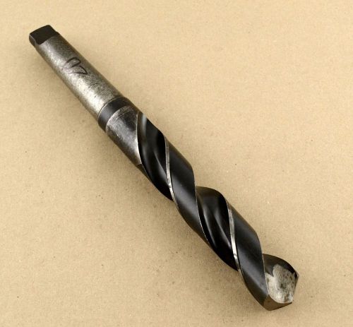 National 1-11/32&#034; MT4 (Morse Taper 4) Shank Drill Bit HSS USA VG Used Condition