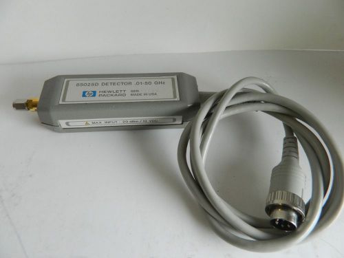 Hp 85025d detector, 20dbm/10vdc. .01-50 ghz, calibrated 90-day warranty for sale