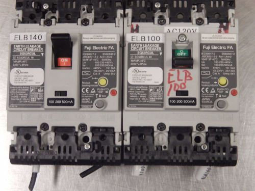 Fuji Electric 3-Pole 10Amp Circuit Breaker100-230-440VAC; Model: SG53RCUL