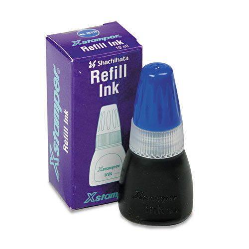 Refill ink for xstamper stamps, 10ml-bottle, blue for sale