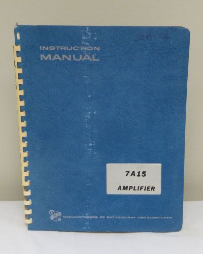Tektronix 7A15 Amplifier Instruction Manual