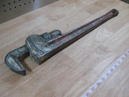 24&#034; Rigid Tool heavy duty pipe wrench, made in Cambria Ohio, USA,