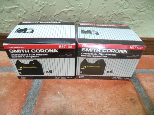 Smith Corona H67108 Correctable Film Black Typewriter Ribbon Cassettes-12