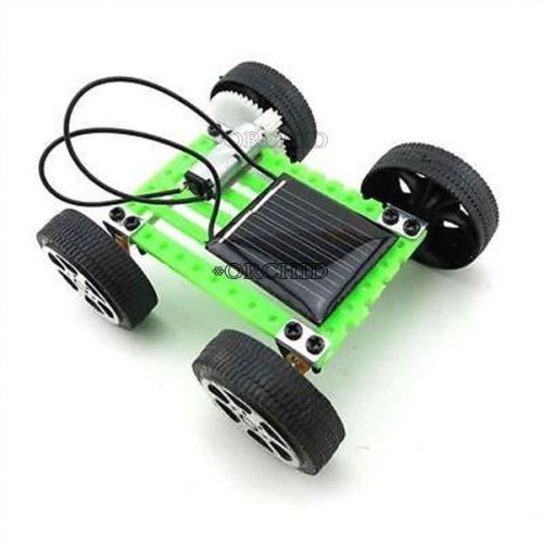 1pcs solar toy diy car children educational puzzle iq gadget hobby robot new