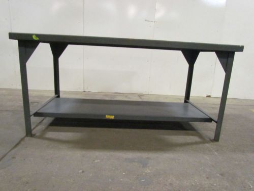 Steel industrial workbench/work table 72&#034;lx36&#034;wx34&#034;h w/shelf for sale