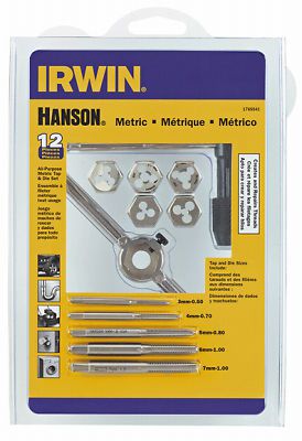 Irwin industrial tool co 12pc metric tap/die set for sale