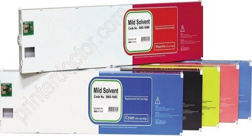 440ml Mild Solvent Ink Cartridge set 6 pcs for Roland ® Eco-Sol Max SJ-500/600