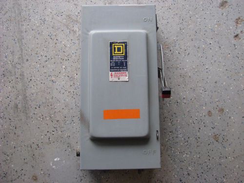 Square D 100 Amp Safety Switch  HU-363  No Fuse