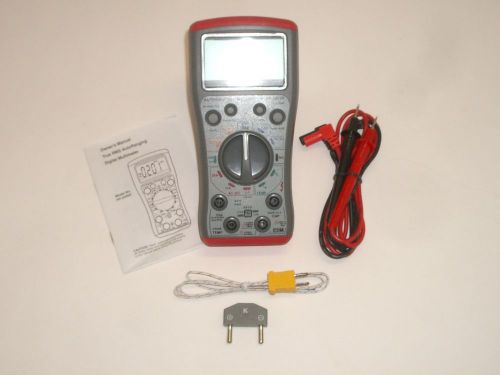 Mpj 17350te true rms digital multi-meter dmm temperature capacitance hfe tester for sale