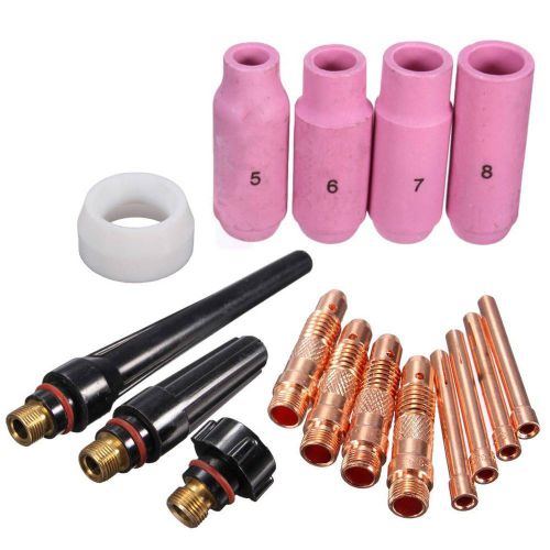 16pcs welding torch consumables accessories for tig kit &amp; wp sr 17 18 26 series for sale