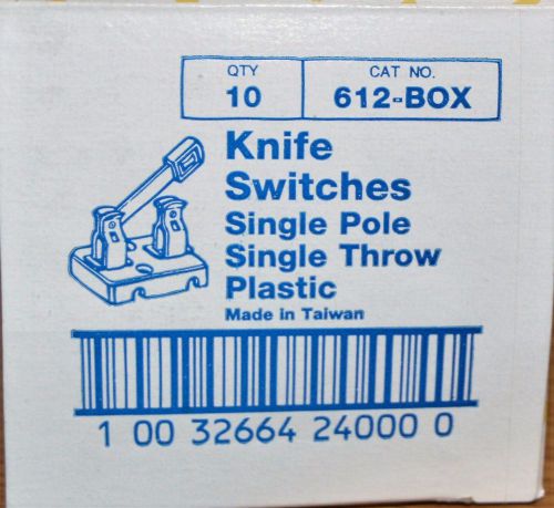 EAGLE KNIFE SWITCH 1-pole DOUBLE THROW, BOX OF 10 NEW, SEALED 2&#034; LONG