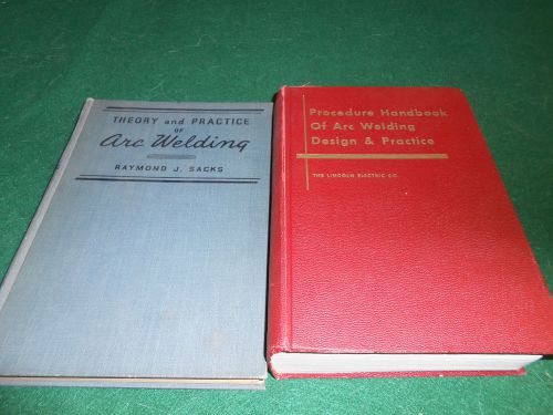 ARC WELDING Theory/Practice &amp; ARC WELDING PROCEDURE DESIGN &amp; PRACTICE 2 BOOKS