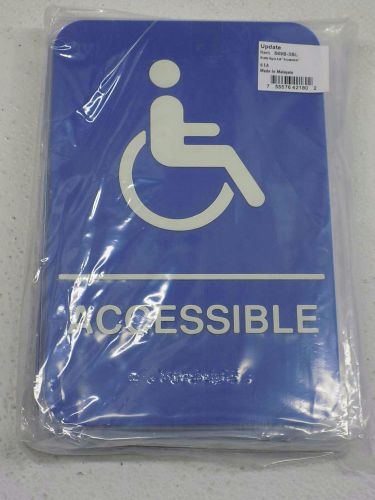 Lot of 72 Handicap Accesible Signs S69B-3BL 9x6in.