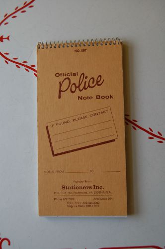 Official Police Note Book notepad