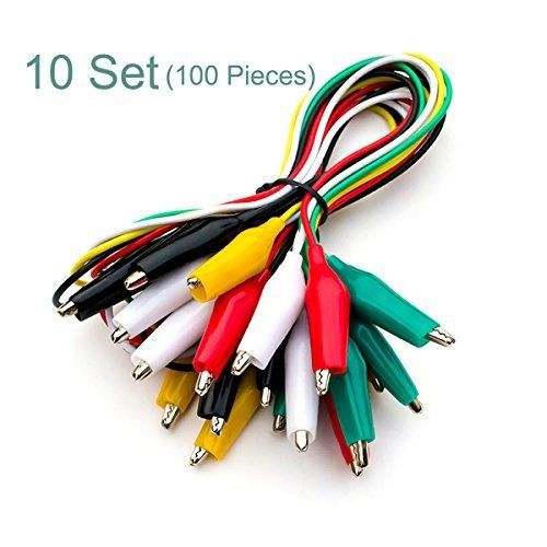 E-outstanding 10 set (10 pcs/set) 14 inch double-ended crocodile clips cable for sale