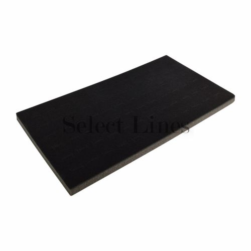 NEW Black 72 Slot Ring Foam Pad Tray Jewelry Display !!