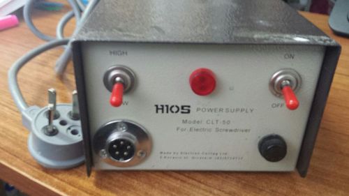 HIOS POWER SUPPLY CLT-50 FOR ELECTRIC SCREWDRIVER-ONLY POWER SUPPLY