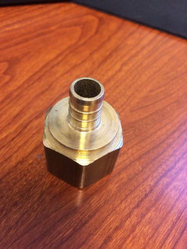 25 pack of 1/2&#034; pex x 3/4&#034; female npt adapter brass crimp fittings viega 46334 for sale