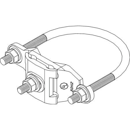 Harger - 2.5&#034;- 3.0&#034; nominal size pipe clamp for sale