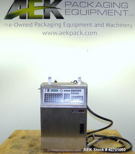 Used- Video Jet Triumph Series Non-Contact Inkjet Printer. Designed to print sma