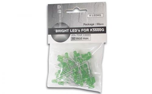 Velleman K/LEDHG PACK OF 50 GREEN LEDS