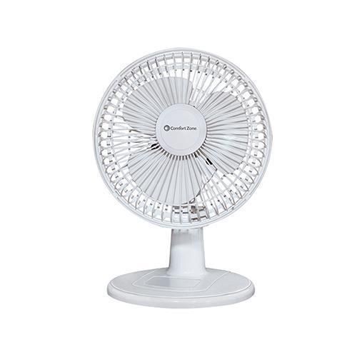 Comfort zone cz6x 6&#034; 2-in-1 combo fan clip-on or desk style white free shipping for sale