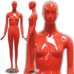 Fiberglass Female -  Beautiful Red Abstract Mannequin