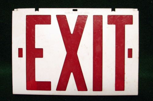 Old Metal Exit Sign - Can be Backlight - 10&#034;W&#034; X 7&#034;H