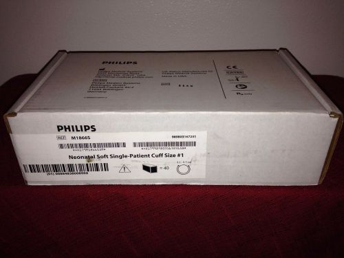 Philips Neonatal Soft Single-Patient Cuff Size #1 40 Pcs REF M1866S 989803167231