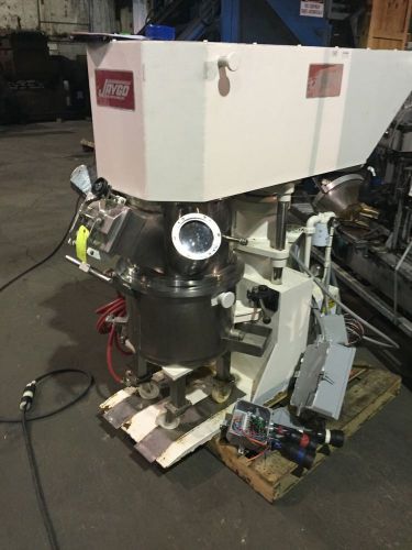 15 gallon jaygo multi-shaft mixer - s/s - vacuum - jacketed for sale