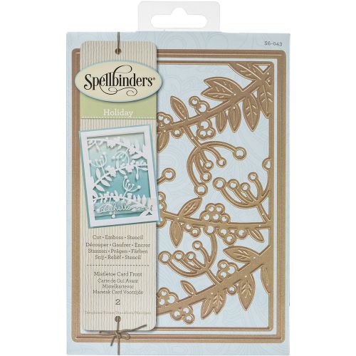 Spellbinders Card Creator Die-Mistletoe Card Front