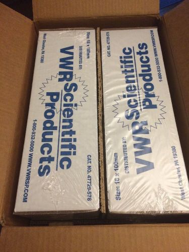 NEW VWR 16x100mm Disposable Culture Tubes, Boro Glass (cs1000)(Cat#47729-576)