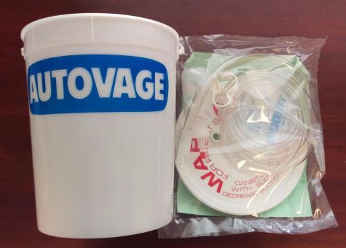 1 Each AUTOVAGE MaxiVage Stomach Suction Tube Kit with 6000ml Bucket