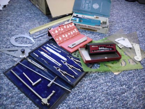 VINTAGE LOT - Engineer Drafting Tools - Various Brands/Styles - Good cond - 9LBS