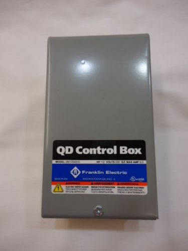 1/2 hp 230v franklin electric qd submersible control box #2801054915 1 phase for sale