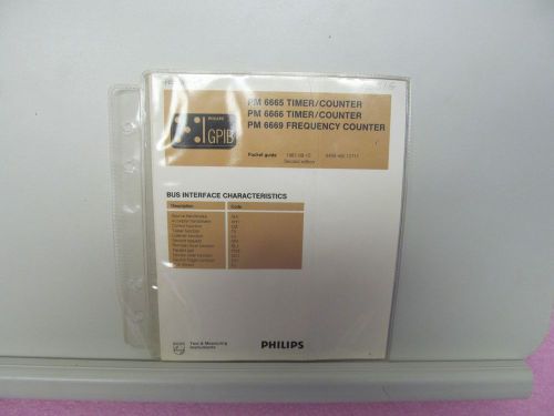 PHILIPS PM6665, PM6666, PM6669 COUNTER/TIMERS POCKET GUIDE