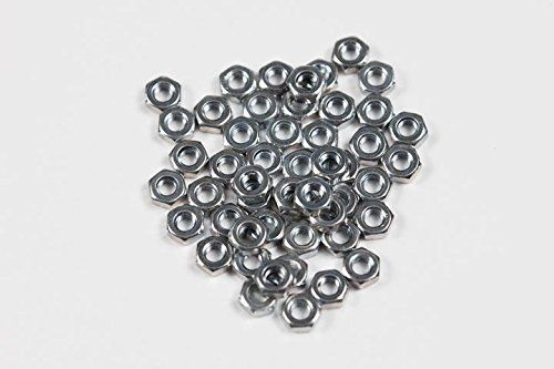 M3 - 0.5 Hex Nut, Steel Zinc Metric Fasteners. 50-Pack