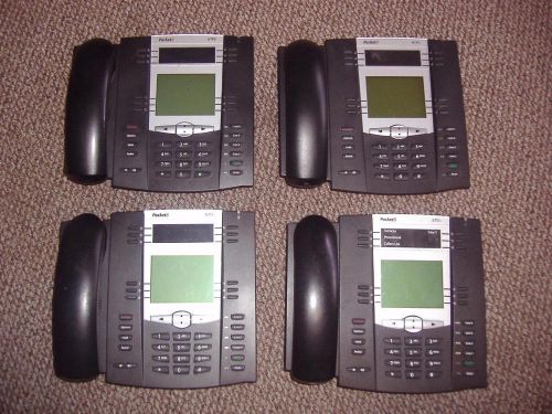 Lot 4 packet8 6775i business office tabletop telephones phones black for sale