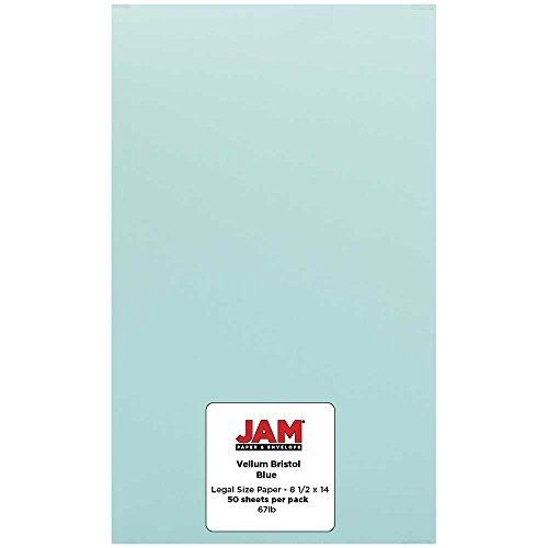 JAM Paper? Cardstock - Legal Size (8 1/2&#034; x 14&#034;) - Vellum Bristol 67 lb Cover -