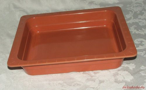 Collectible Terra Cotta Colored Melamine GET Buffet Steam Tray ML-18