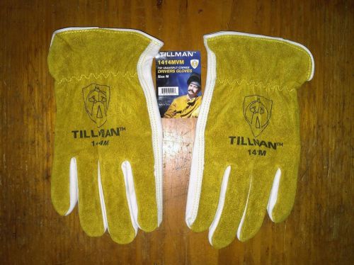 Tillman 1414mvm drivers gloves size medium split cowhide for sale