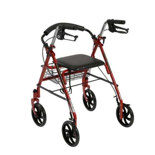 10257RD1-DRIVE Durable 4 Wheel Rollator with 7.5&#034; Casters-FREE SHIPPING