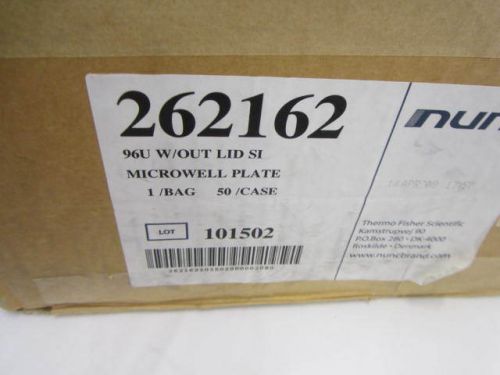 47  nunc 262162 u96 microwell 96-well x 300l assay microplate w/o lid for sale