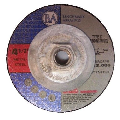 4.5&#034;x1/4&#034;x5/8-11 pro depressed center grinding wheel 10 for sale