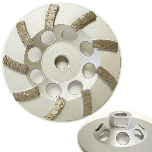4.5” Premium Turbo Diamond Cup Wheel for Concrete 9Seg 5/8”-11 Thread 30/40 Grit