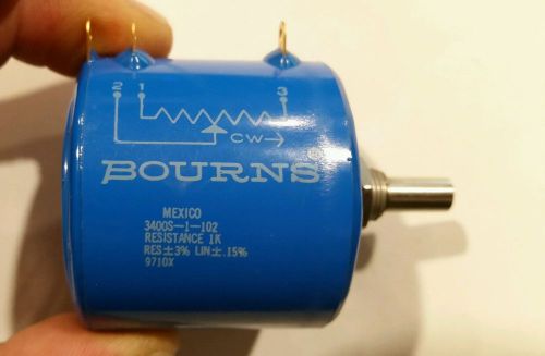 Bourns 3400s-1-102 1k potentiometer nos / new for sale
