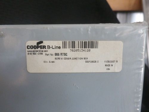 Cooper b-line 866rtsc screw cover junction box for sale