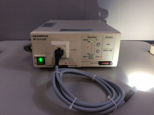Olympus CLV-S20 Xenon Light Source w/Fiber Optic Cable